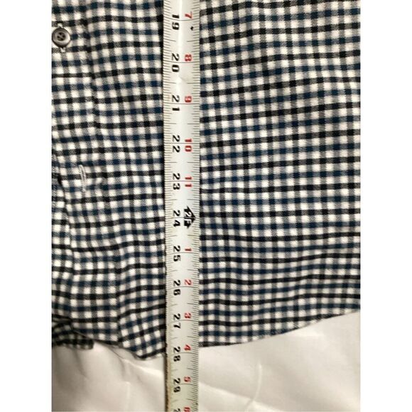 UNTUCKit Flannel Cerasuola Button Up Plaid. Shirt Sz XL Blue White - Picture 8 of 9